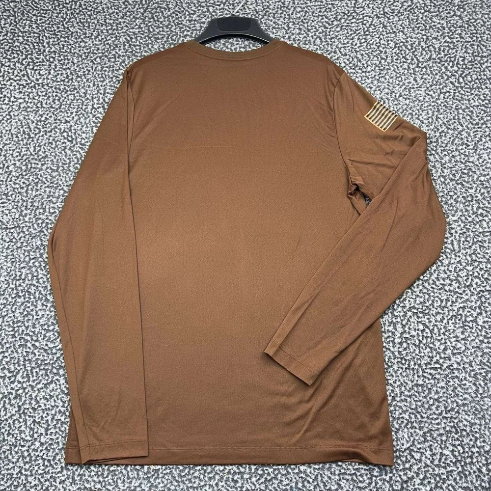 Air Jordan Michigan Wolverines Dri-Fit Shirt Men Brown Large Long Sleeve New L